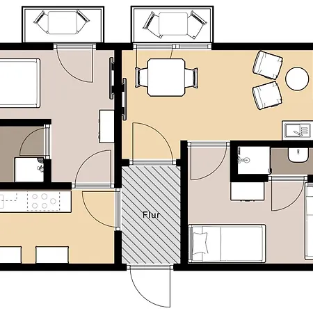 Appartement Haus Regenpfeifer 3 Büsum